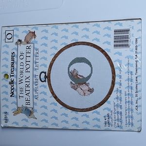 Beatrix Potter Needle Treasures Letter 'O' Alphabet Letters Cross Stitch Kit NEW